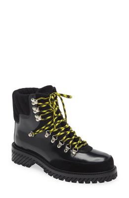 Off-White Gstaad Lace-Up Boot in Black White