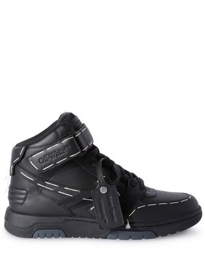 Off-White hi-top lace-up sneakers - Black