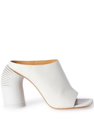 Off-White high-heel leather mules