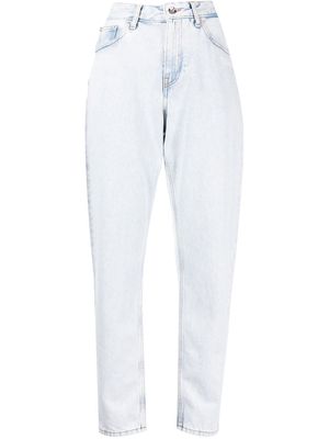 Off-White high-rise tapered jeans - Blue