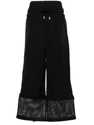 Off-White high-waist wide-leg trousers - Black