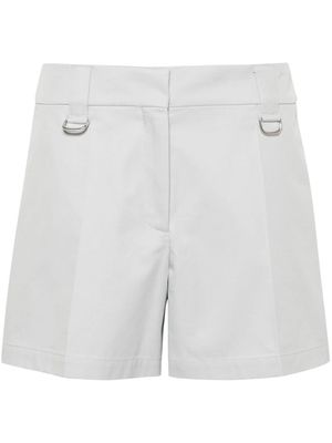 Off-White high-waisted cotton shorts - Grey