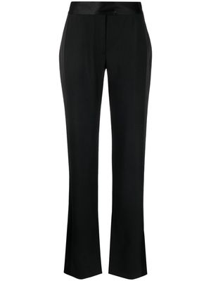 Off-White high-waisted split tailored trousers - Black