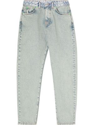 Off-White high-waisted straight leg jeans - Blue
