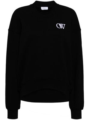 Off-White initial-appliqué sweatshirt - Black