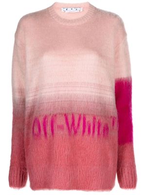 Off-White intarsia-knit jumper - Pink