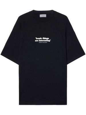 Off-White Ironic quote-print cotton T-shirt - Black