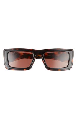 Off-White Jacob Rectangular Sunglasses in Havana Brown
