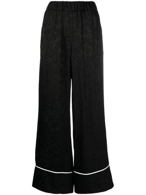 Off-White jacquard pyjama trousers - Black