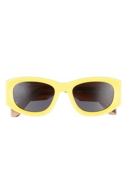 Off-White Joan 53mm Square Sunglasses in Yellow Dark