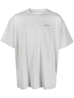 Off-White Jumbo Arrow-print cotton T-shirt - MELANGE GREY BLACK