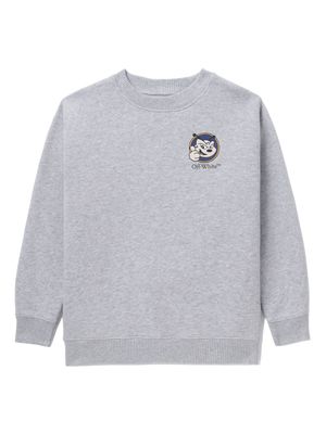 Off-White Kids Arrow Mascotte cotton sweatshirt - Grey