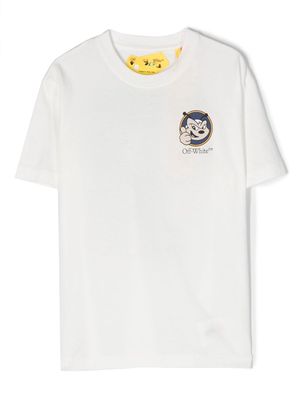 Off-White Kids Arrow Mascotte logo-print T-shirt