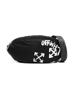 Off-White Kids Arrow-motif logo belt bag - Black