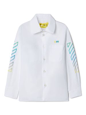 Off-White Kids Arrow-print cotton shirt