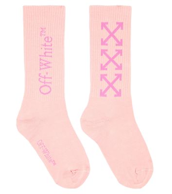 Off-White Kids Arrows jacquard cotton-blend socks
