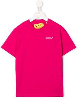 Off-White Kids Arrows-motif cotton T-shirt - Pink