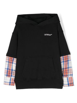 Off-White Kids Arrows-print cotton hoodie - Black