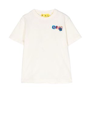 Off-White Kids Arrows-print cotton T-shirt - Yellow