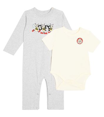 Off-White Kids Baby cotton playsuit and bodysuit