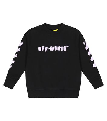 Off-White Kids Balloons logo cotton jersey sweatshirt