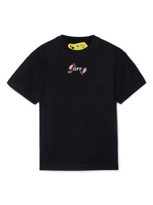 Off-White Kids Bandana-print cotton T-shirt - Black