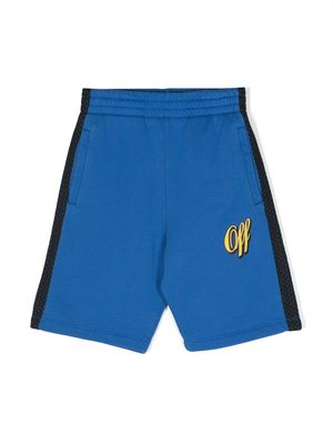 Off-White Kids Baseball cotton shorts - Blue