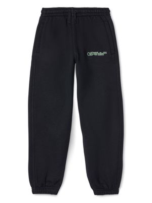 Off-White Kids Big Bookish cotton track pants - Black