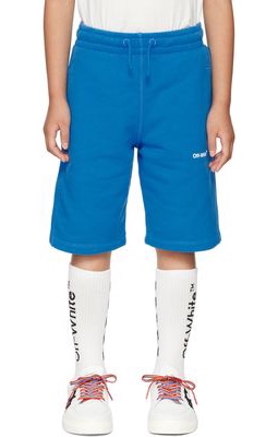 Off-White Kids Blue Rubber Arrow Shorts