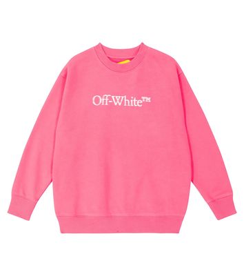 Off-White Kids Bookish logo cotton jersey sweatshirt