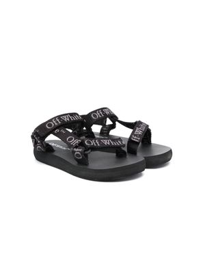 Off-White Kids Bookish touch-strap sandals - Black