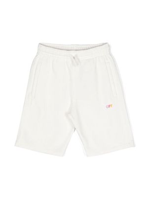 Off-White Kids Diag-stripe-print cotton shorts