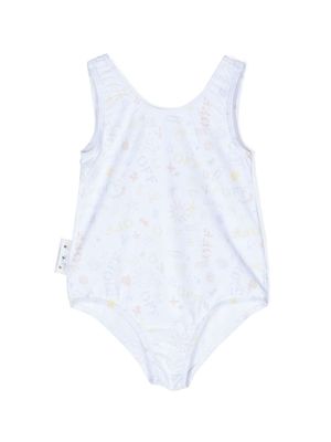 Off-White Kids doodle-print swimsuit