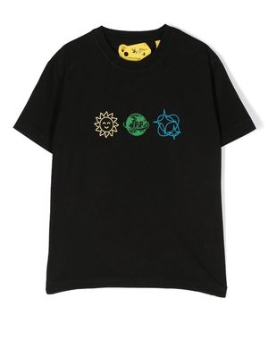 Off-White Kids graphic-print organic cotton T-shirt - Black