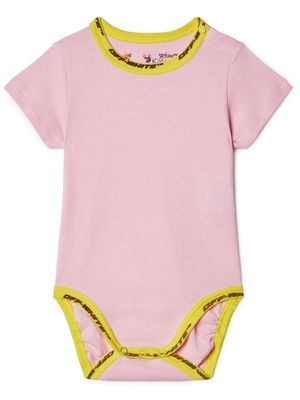 Off-White Kids Industrial logo-trimmed body - Pink