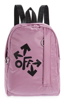 Off-White Kids' Logo Arrows Backpack in Pink Black