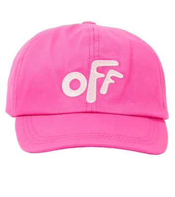 Off-White Kids Logo cotton baseball cap