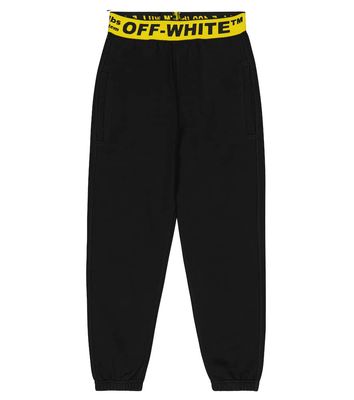 Off-White Kids Logo cotton jersey sweatpants