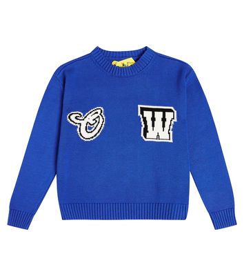Off-White Kids Logo cotton sweater