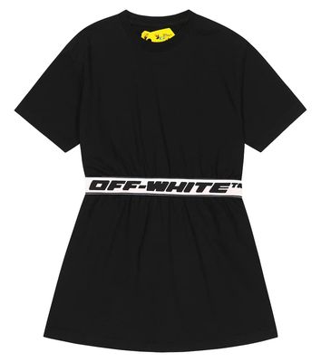 Off-White Kids Logo cotton T-shirt dress