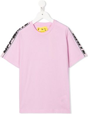 Off-White Kids logo crew-neck T-shirt - Pink