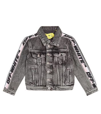 Off-White Kids Logo denim jacket