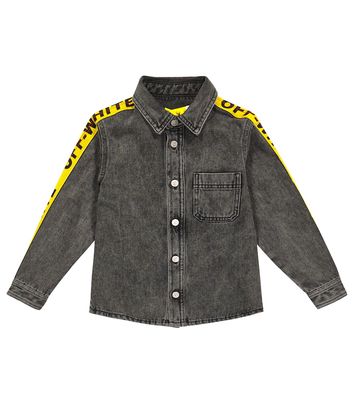 Off-White Kids Logo denim shirt