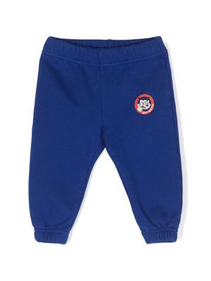 Off-White Kids logo-print cotton track pants - Blue
