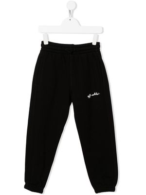 Off-White Kids logo-print tracksuit bottoms - Black