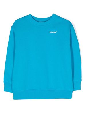 Off-White Kids Monster Arrow long-sleeve sweatshirt - Blue