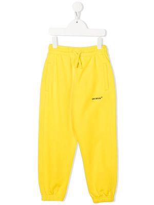 Off-White Kids Monster Arrow track pants - Yellow