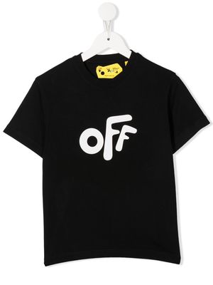 Off-White Kids Off Rounded T-shirt - Black