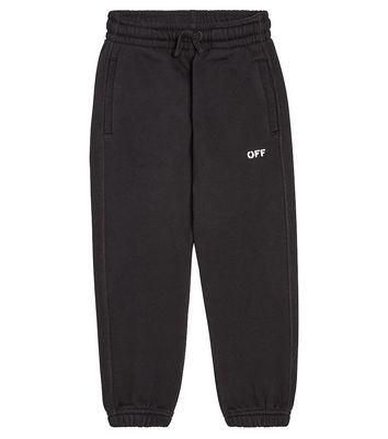 Off-White Kids Off Stamp cotton jersey sweatpants
