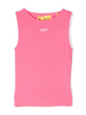 Off-White Kids Off Stamp tank top - Pink